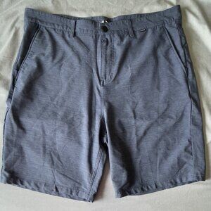 Hurley X Men’s Hybrid Shorts — Heather Navy Blue — Size 38 — Gently Used
